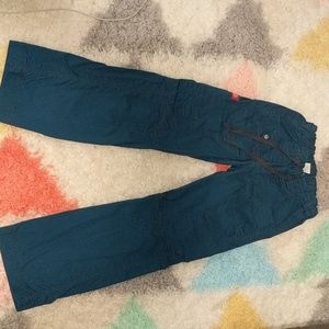 Blue Petite Dickies Cargo Scrub Pants